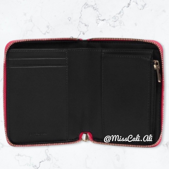 NWT COACH Dempsey Small Zip Around Wallet In Signature Jacquard Stripe & Patch - Picture 2 of 16